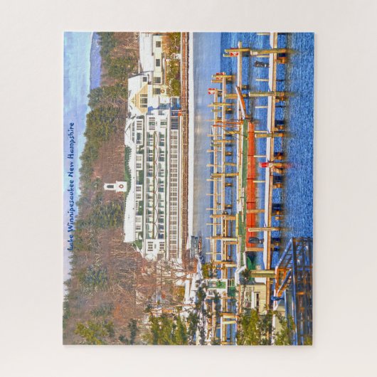 Lake Winnipesaukee New Hampshire. Puzzle (Vertikal)