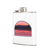 Lake Winnipesaukee New Hampshire Red Sunrise Flachmann (Links)