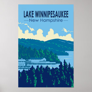 Lake Winnipesaukee New Hampshire Stadtrundgang: Poster
