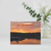 Lake Winnipesaukee Sunset Postkarte (Stehend Vorderseite)