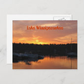 Lake Winnipesaukee Sunset Postkarte (Vorne/Hinten)
