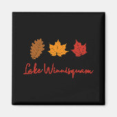 Lake Winnisquam Fall Foliage Autumn Leaf Ing Oak M Magnet (Vorne)