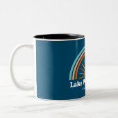 Lake Winnisquam New Hampshire Rainbow Zweifarbige Tasse (Links)