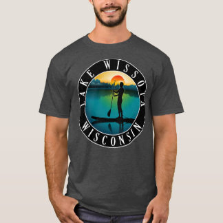 Lake Wissota Wisconsin Paddleboarding T-Shirt