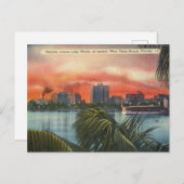 Lake Worth at the Sunset, West Palm Beach, Florida Postkarte (Vorne/Hinten)
