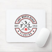 Lake Worth Beach Florida Fl Retro-Surfer Strandfro Mousepad (Mit Mouse)