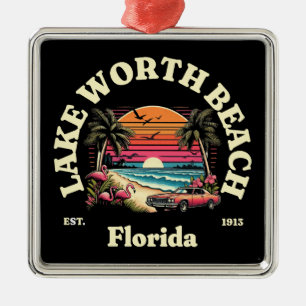 Lake Worth Beach, Florida Ornament Aus Metall
