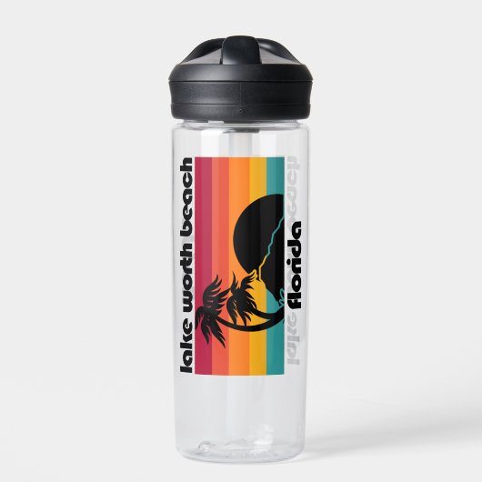 Lake Worth Beach Florida Trinkflasche (Vorderseite)