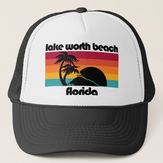 Lake Worth Beach Florida Truckerkappe (Vorderseite)