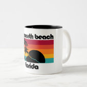 Lake Worth Beach Florida Zweifarbige Tasse (VorderseiteRechts)