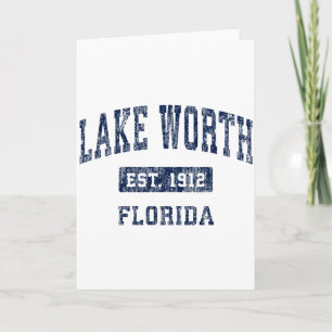 Lake Worth Florida Fl Vintage Etablierte Sportarte Karte