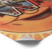 Lake Worth, Florida - Große Briefmarkenszenen Poster (Ecke)