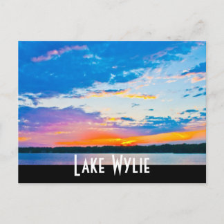 Lake Wylie Sonnenuntergang Postkarte