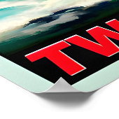 Lake Wylie South Carolina TWA Trans World Airlines Poster (Ecke)