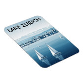 Lake Zurich Switzerland Travel Magnet (Rechte Seite)