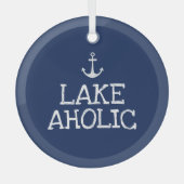 Lakeaholic Ornament Aus Glas (Vorderseite)