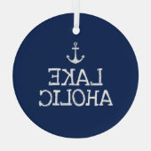Lakeaholic Ornament Aus Glas (Rückseite)
