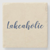 lakeaholisch | Lake House Stone Untersetzer (Vorderseite)