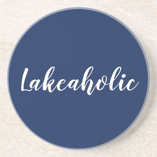 lakeaholisch | Navy Stone Untersetzer (Vorne)