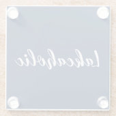 lakeaholisch | Untersetzer aus Navy (Rückseite)