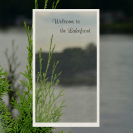 Lakefront Lake View Gray Paper Handtücher Serviette