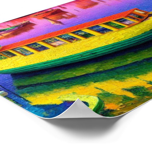 Lakehouse Boat Poster (Ecke)