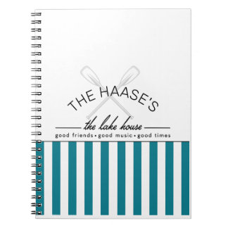 Lakehouse Lake Life Spiral Foto Notebook Notizblock