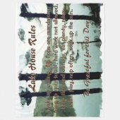 Lakehouse-Regeln Fleecedecke (Vorderseite)