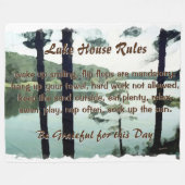 Lakehouse-Regeln Fleecedecke (Vorderseite (Horizontal))