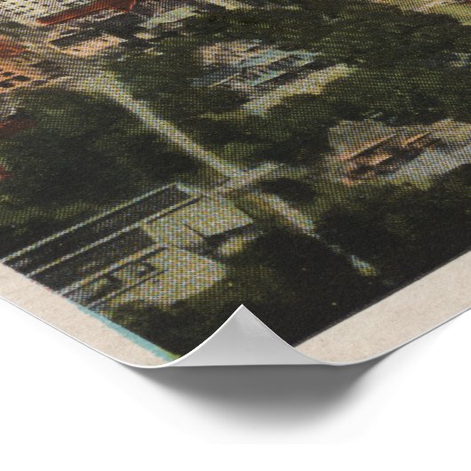 Lakeland, Florida - Aerial City View Showing Poster (Ecke)