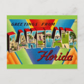 Lakeland Florida Greetings Postkarte (Vorderseite)