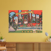 Lakeland, Florida - Große Briefmarkenszenen Leinwanddruck (Insitu (Wohnzimmer))