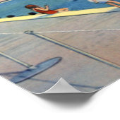 Lakeland Florida Municipal Schwimmbad Poster (Ecke)