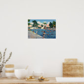 Lakeland Florida Municipal Schwimmbad Poster (Küche)