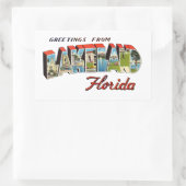 Lakeland Florida Rechteckiger Aufkleber (Tasche)