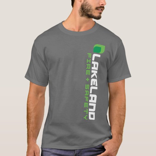 Lakeland® Men-Grey-Vertical-Fire-T - Shirt (Vorderseite)