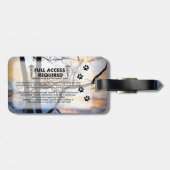 Lakeland-Service-HundeFoto Identifikation Gepäckanhänger (Rückseite horizontal)