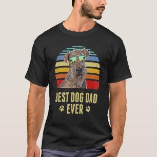 Lakeland Terrier Best Dog Vater je Retro Sunset T-Shirt