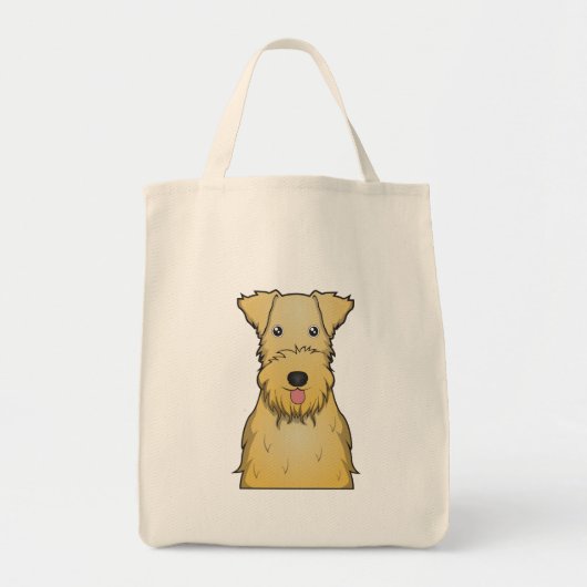 Lakeland-Terrier-Cartoon Tragetasche (Vorne)