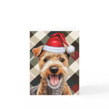 Lakeland Terrier Christmas Dog Holiday Kariert