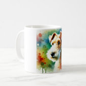 Lakeland Terrier Dog 190624AREF116 - Watercolor Kaffeetasse (Vorderseite Links)