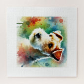 Lakeland Terrier Dog 190624AREF116 - Watercolor Puzzle (Horizontal)
