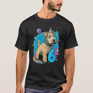 Lakeland Terrier Dog 6th Birthday Themed Party 6 Y T-Shirt