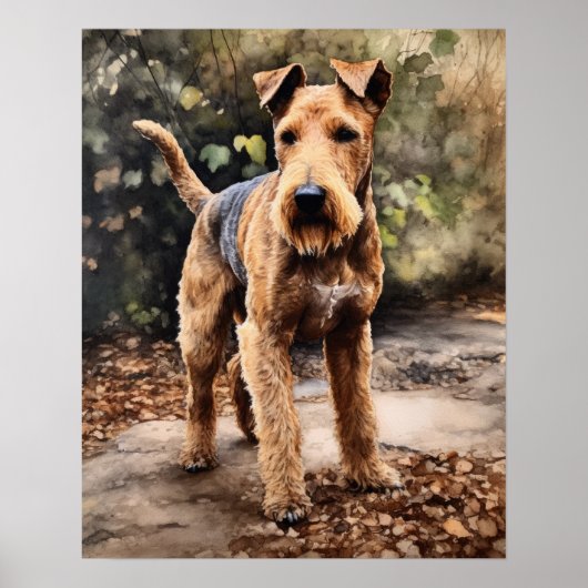 Lakeland Terrier Dog Art Print Poster (Vorne)