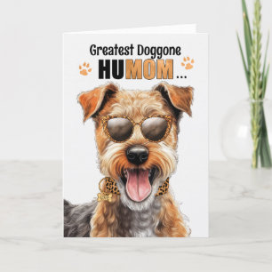 Lakeland Terrier Dog Best HuMOM Ever Muttertag Feiertagskarte