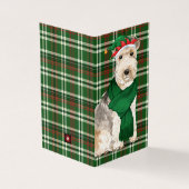 Lakeland Terrier Dog Green Kariert Holiday Cards (Vorderseite)