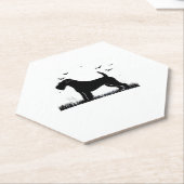 Lakeland Terrier Dog � Halloween Moon Silhouette C Untersetzer (angewinkelt)