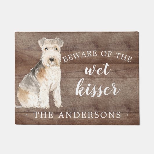 Lakeland Terrier Dog Personalisiert Door Mat Fußmatte (Vorderseite)