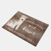 Lakeland Terrier Dog Personalisiert Door Mat Fußmatte (Schrägansicht)