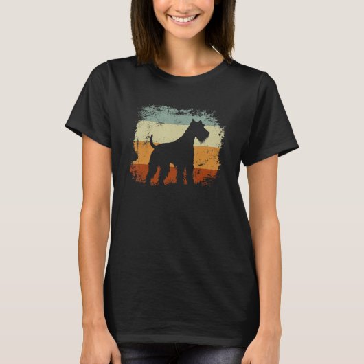 Lakeland Terrier Dog Retro Style T-Shirt (Vorderseite)